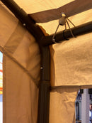 11'x20'x9'9" (8) Leg Portable Carport- TAN