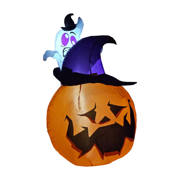 Halloween Inflatable - GHOST PUMPKIN RIDER