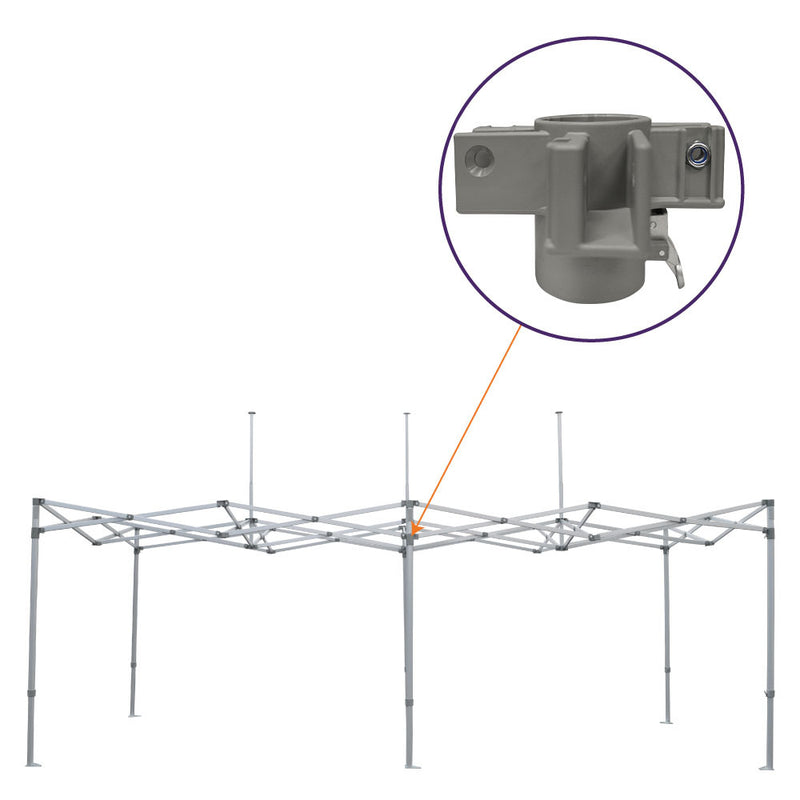 M 10x20 | 3-Way Middle Outer Leg Slider Bracket