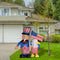 4th of July Airblown Inflatable Yard Decoration Uncle Sam with American Eagle - 6ft