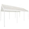 11'x20' Portable Carport REPLACEMENT TOP ONLY - WHITE without Leg Skirts