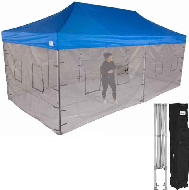 10x20 Aluminum Food Service Vendor Canopy with Roller Bag