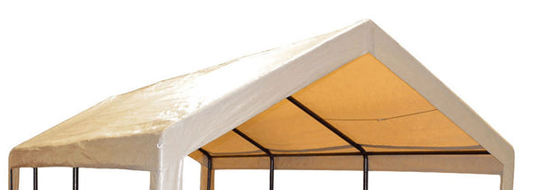 11'x20' Portable Carport REPLACEMENT TOP ONLY - TAN without Leg Skirts