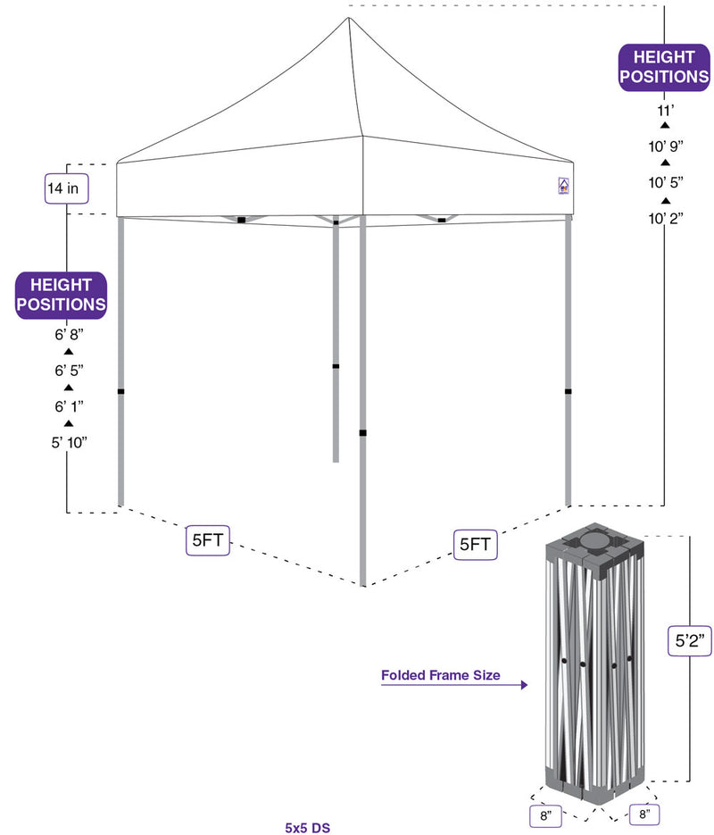 Custom 5x5 Canopy