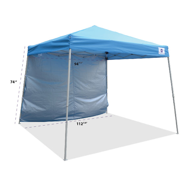 10'x10' Pop Up Canopy Outdoor Slant Leg Tent Folding Gazebo w/ Sun Wall - Impact Canopies USA