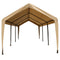 11x20 Portable Carport REPLACEMENT TOP ONLY - TAN with Leg Skirts
